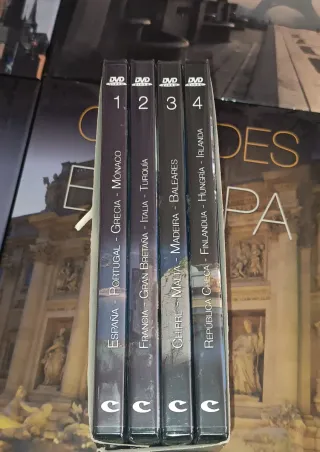 Ciudades de Europa. 10 libros tapa dura + 4dvds