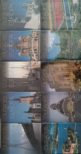 Ciudades de Europa. 10 libros tapa dura + 4dvds