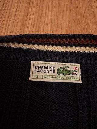 Chaqueta cárdigan Lacoste botones jersey