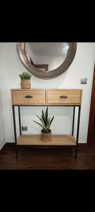 Recibidor Vintage Madera y Metal