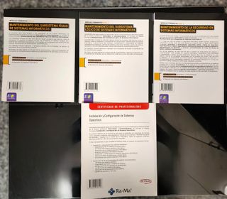 Lote 4 Libros Sistemas Informáticos