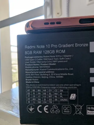 Xiaomi Redmi Note 10 Pro (per parti)