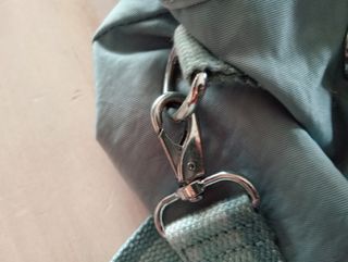 Borsa Kipling azzurro chiaro con opzione tracolla