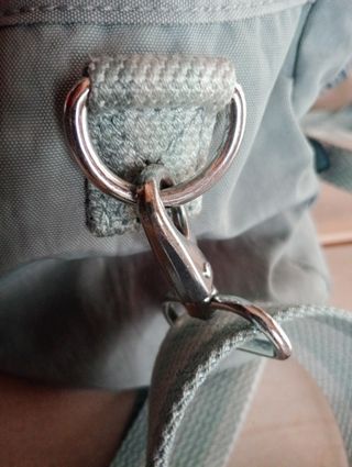 Borsa Kipling azzurro chiaro con opzione tracolla