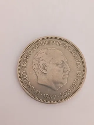 Moneda 25 Pesetas Franco 1957