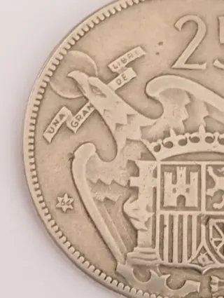 Moneda 25 Pesetas Franco 1957