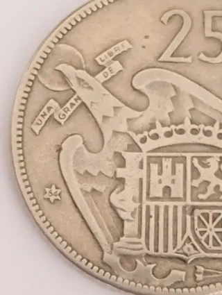 Moneda 25 Pesetas Franco 1957