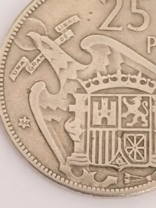Moneda 25 Pesetas Franco 1957