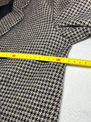 Abrigo Zara De pata de gallo (blanco/negro)...