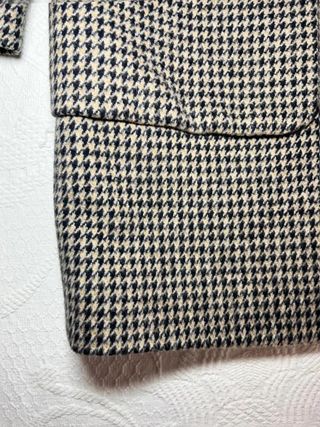 Abrigo Zara De pata de gallo (blanco/negro)...