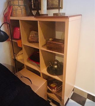 Juego de estanterías modular 3x3 con ruedas