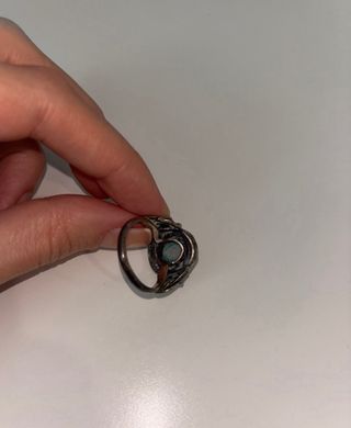 Anillo Plata Turquesa Ovalada