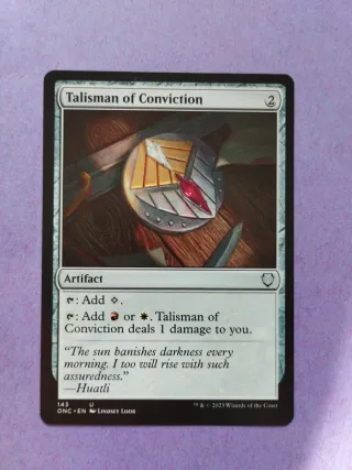 Talisman of Conviction - convicción