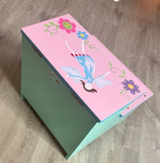 Escalera infantil 2 peldaños con almacenaje