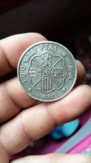 Moneda 100 Pesetas Franco Plata