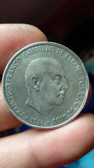 Moneda 100 Pesetas Franco Plata