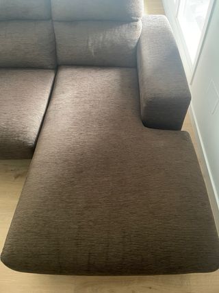 Sofá de 3 plazas marrón