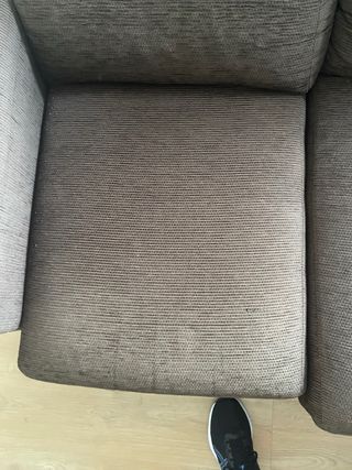 Sofá de 3 plazas marrón