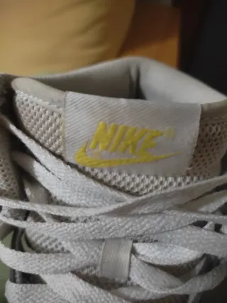 Zapatillas Nike Dunk High Gris y Blanco