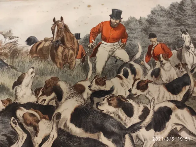 Antico quadro inciso inglese firmato