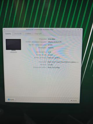 iMac 21.5 Linux Xubuntu 8GB HDD 500GB