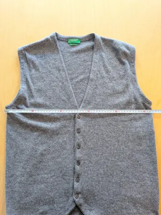 Chaleco Benetton Lana Merino Talla L
