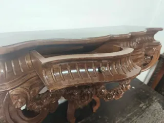 Consola Luis XV madera tallada