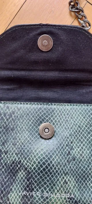 Bolso piel bovino 100%  Javier Simorra 16x16 cm