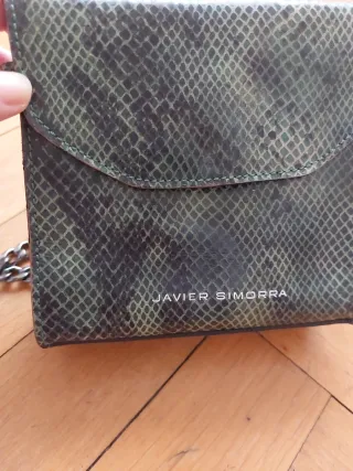 Bolso piel bovino 100%  Javier Simorra 16x16 cm