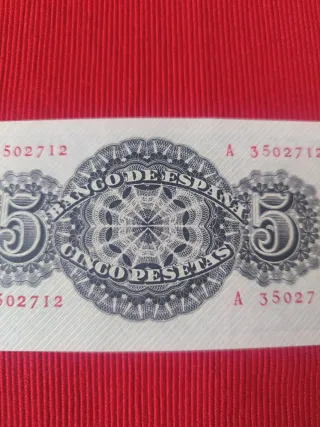 Billete 5 Pesetas de 1947 SC - Serie A