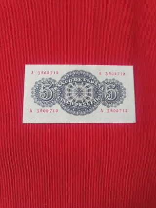 Billete 5 Pesetas de 1947 SC - Serie A