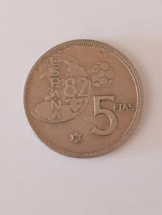 Moneda 5 Pesetas España 1982