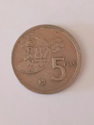 Moneda 5 Pesetas España 1982