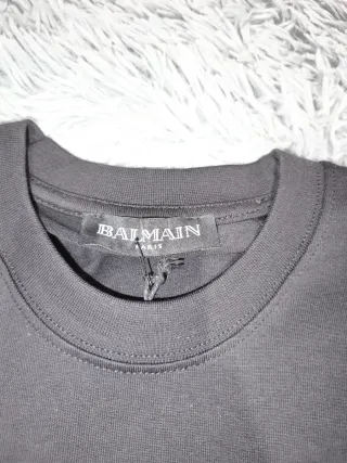 Camiseta Balmain Negra Logo