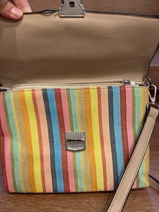Bolso Paco Martinez Beige Multicolor