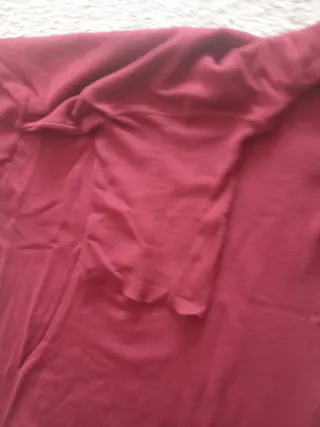 Jersey cuello alto granate hombre/mujer. Sin estre