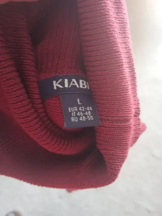 Jersey cuello alto granate hombre/mujer. Sin estre