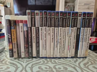 Consolle PS2 e PS3 con videogiochi