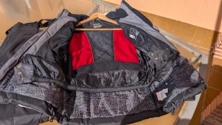 Traje de esquí vintage negro mujer T38