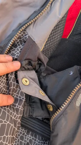 Traje de esquí vintage negro mujer T38