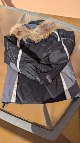 Traje de esquí vintage negro mujer T38