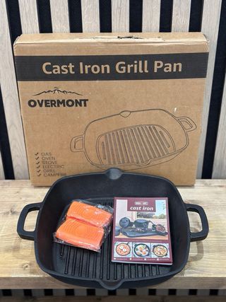 Sartén Parrilla Hierro Fundido OVERMONT