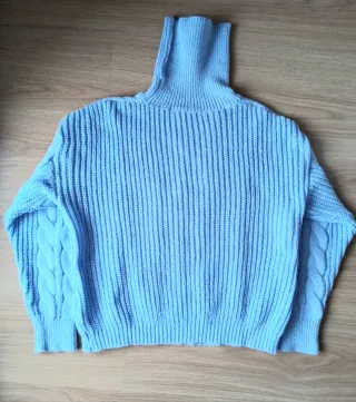 Jersey trenzado azul