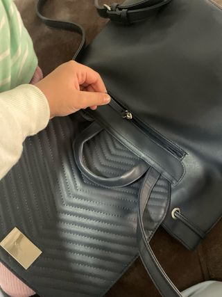 Mochila bolso con un llavero