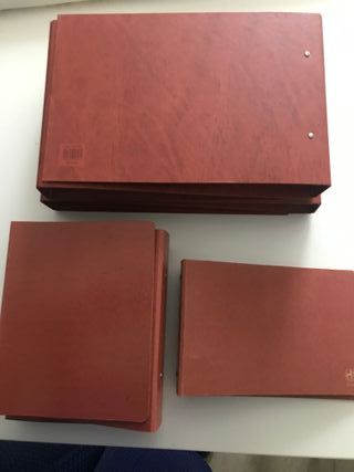 Carpetas de anillas marrones