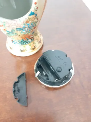 Jarrón Reloj Cerámica Oriental