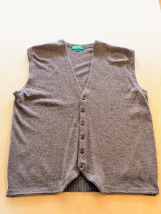 Chaleco Benetton Lana Merino Talla L