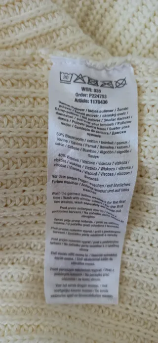 Jersey JANINA amarillo talla M