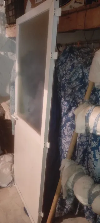 5 Puertas Baño Cristal Translúcido Blanca