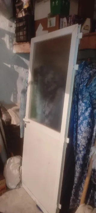 5 Puertas Baño Cristal Translúcido Blanca